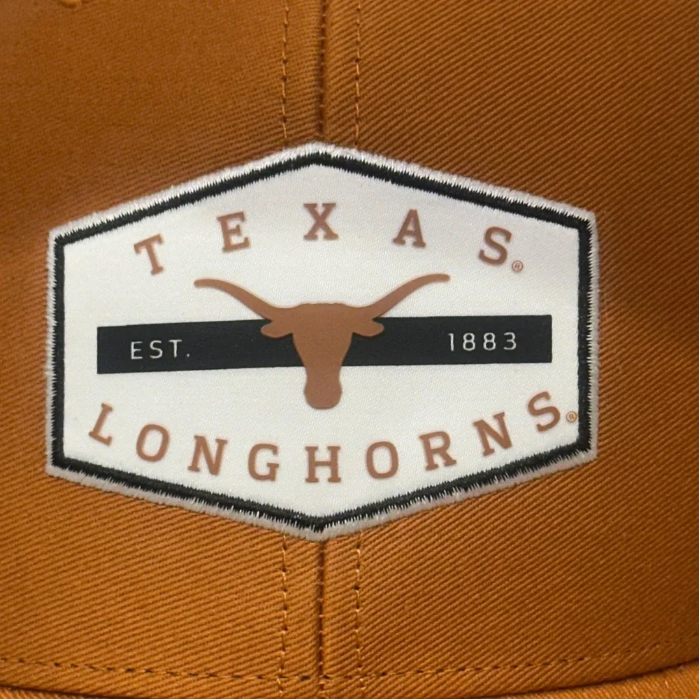 47 Brand Mens OSFA Trucker Hat Burnt Orange Texas Longhorns Snapback Mesh Cap